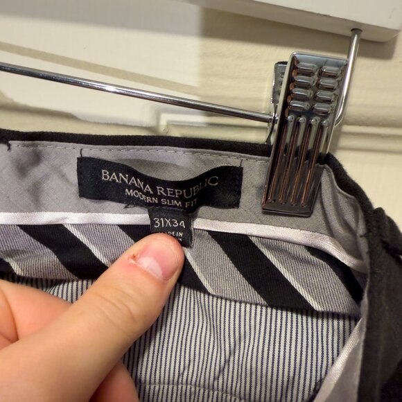 Banana Republic Slim Fit Slacks — size 31x34 - Picture 4 of 5